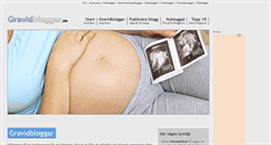 Desktop Screenshot of gravidbloggar.se